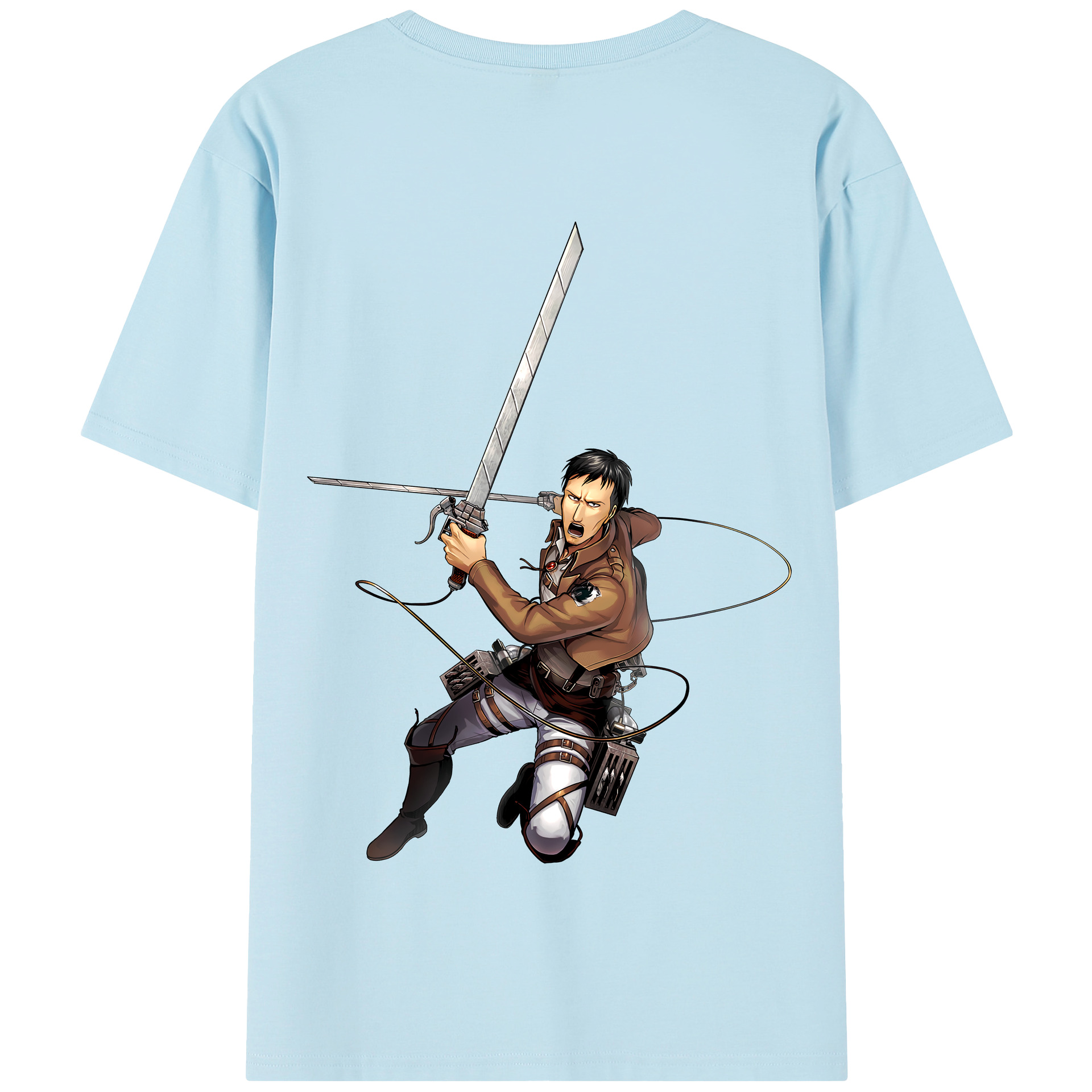 （画像用） 進撃の巨人 Attack on Titan 綿100％半袖Tシャツ（背面プリント）